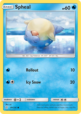 Spheal (49/236) [Sun & Moon: Cosmic Eclipse] - Card Brawlers | Quebec | Canada | Yu-Gi-Oh!