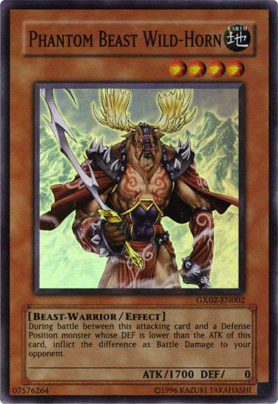 Phantom Beast Wild-Horn [GX02-EN002] Super Rare - Card Brawlers | Quebec | Canada | Yu-Gi-Oh!