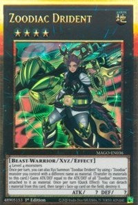 Zoodiac Drident [MAGO-EN036] Gold Rare - Card Brawlers | Quebec | Canada | Yu-Gi-Oh!