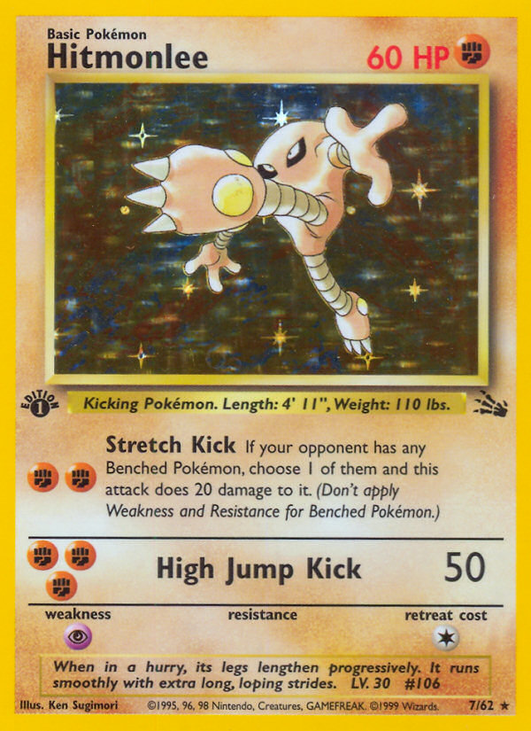 Hitmonlee (7/62) [Fossil 1st Edition] - Card Brawlers | Quebec | Canada | Yu-Gi-Oh!