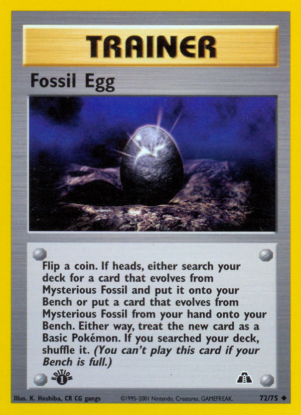Fossil Egg (72/75) [Neo Discovery 1st Edition] - Card Brawlers | Quebec | Canada | Yu-Gi-Oh!
