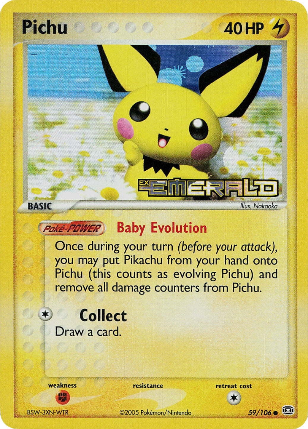 Pichu (59/106) (Stamped) [EX: Emerald] - Card Brawlers | Quebec | Canada | Yu-Gi-Oh!