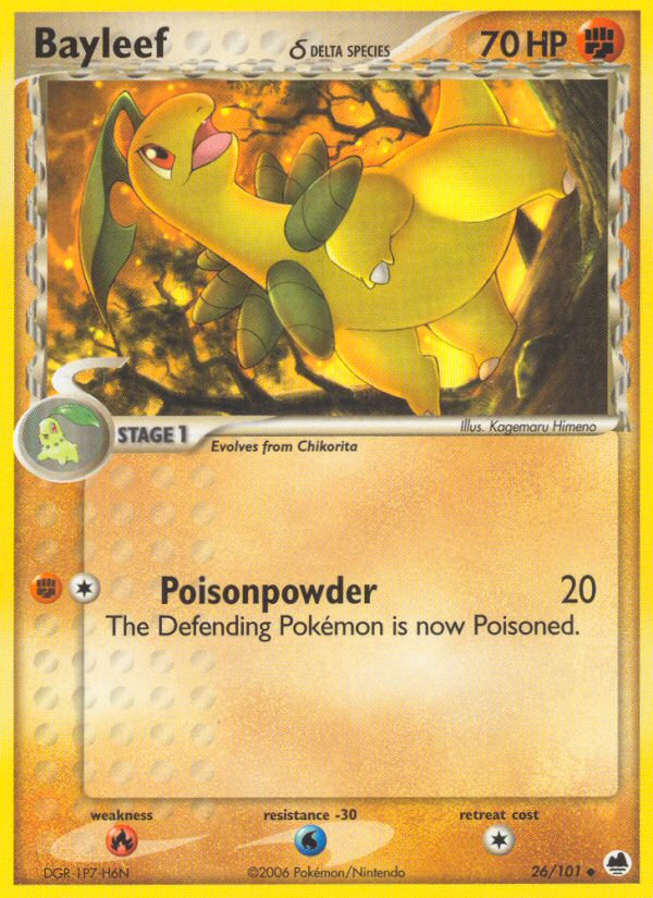 Bayleef (26/101) (Delta Species) [EX: Dragon Frontiers] - Card Brawlers | Quebec | Canada | Yu-Gi-Oh!