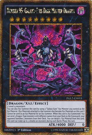 Number 95: Galaxy-Eyes Dark Matter Dragon [PGL2-EN015] Gold Secret Rare - Card Brawlers | Quebec | Canada | Yu-Gi-Oh!