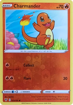 Charmander (023/185) (Reverse Cosmos Holo) [Sword & Shield: Vivid Voltage] - Card Brawlers | Quebec | Canada | Yu-Gi-Oh!