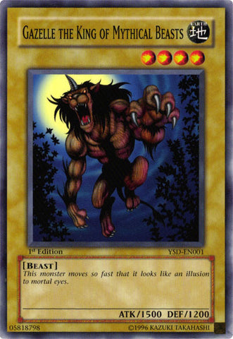 Gazelle the King of Mythical Beasts [YSD-EN001] Common - Card Brawlers | Quebec | Canada | Yu-Gi-Oh!