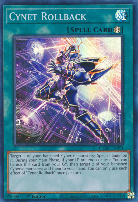 Cynet Rollback [CYAC-EN051] Super Rare - Card Brawlers | Quebec | Canada | Yu-Gi-Oh!