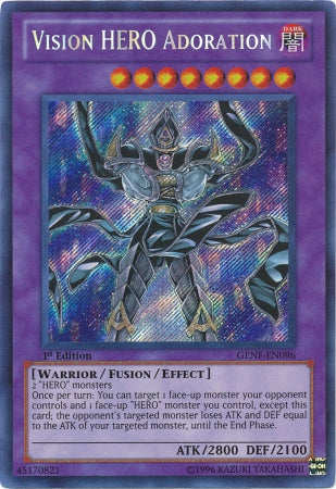 Vision Hero Adoration [GENF-EN096] Secret Rare - Card Brawlers | Quebec | Canada | Yu-Gi-Oh!