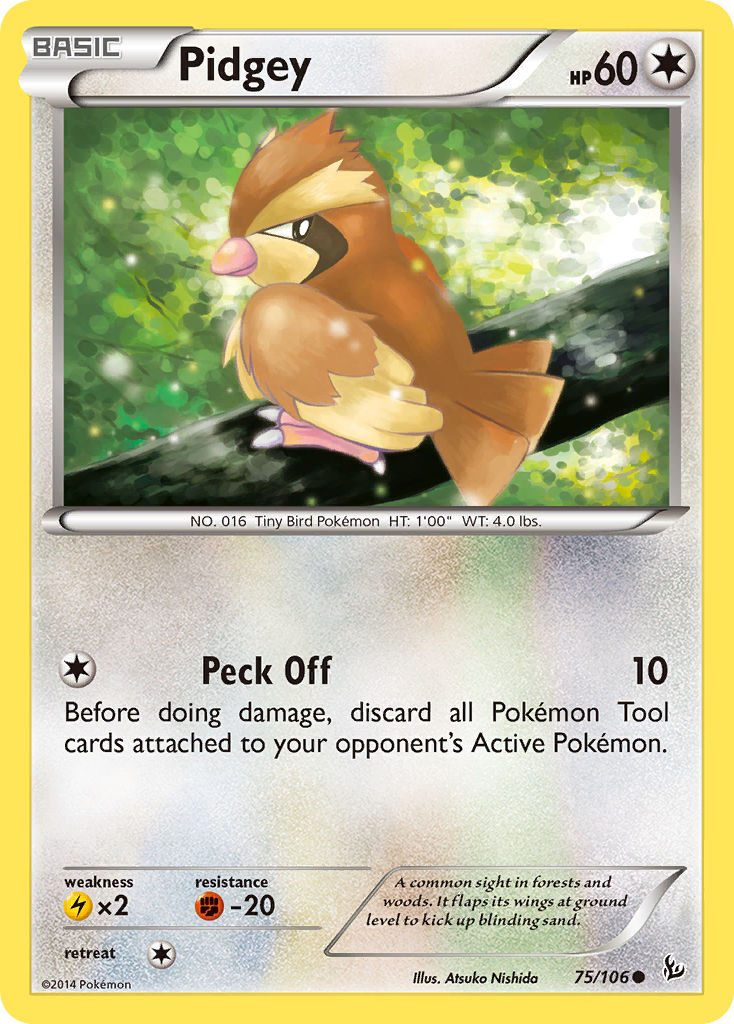 Pidgey (75/106) [XY: Flashfire] - Card Brawlers | Quebec | Canada | Yu-Gi-Oh!