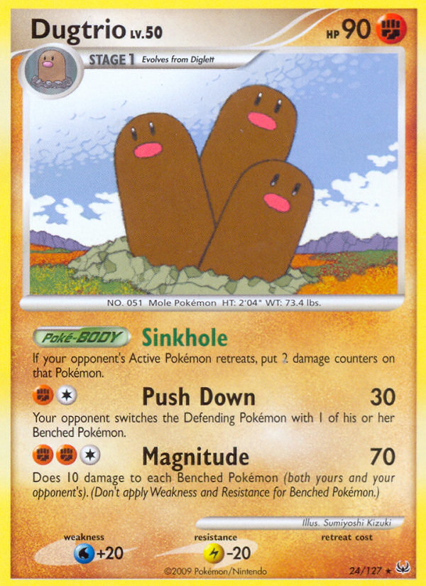 Dugtrio (24/127) [Platinum: Base Set] - Card Brawlers | Quebec | Canada | Yu-Gi-Oh!