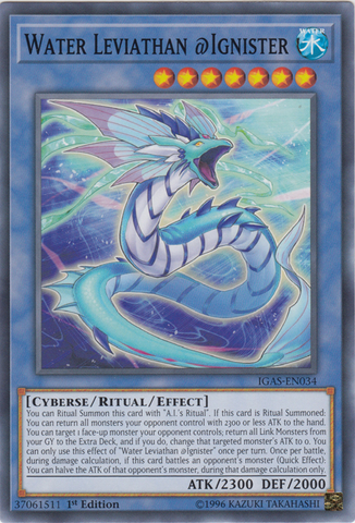 Water Leviathan @Ignister [IGAS-EN034] Common - Card Brawlers | Quebec | Canada | Yu-Gi-Oh!