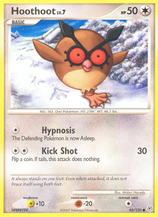 Hoothoot (85/130) [Diamond & Pearl: Base Set] - Card Brawlers | Quebec | Canada | Yu-Gi-Oh!