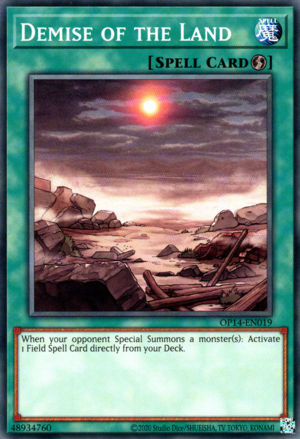 Demise of the Land [OP14-EN019] Common - Card Brawlers | Quebec | Canada | Yu-Gi-Oh!