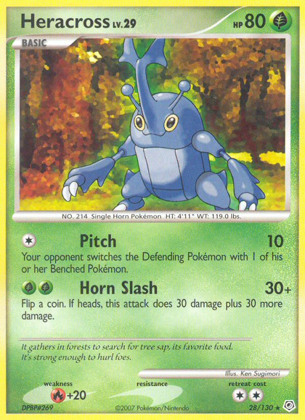 Heracross (28/130) [Diamond & Pearl: Base Set] - Card Brawlers | Quebec | Canada | Yu-Gi-Oh!