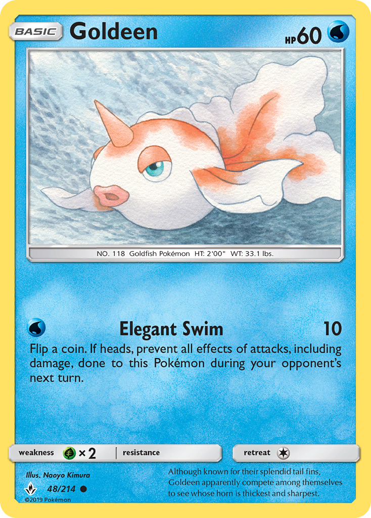 Goldeen (48/214) [Sun & Moon: Unbroken Bonds] - Card Brawlers | Quebec | Canada | Yu-Gi-Oh!
