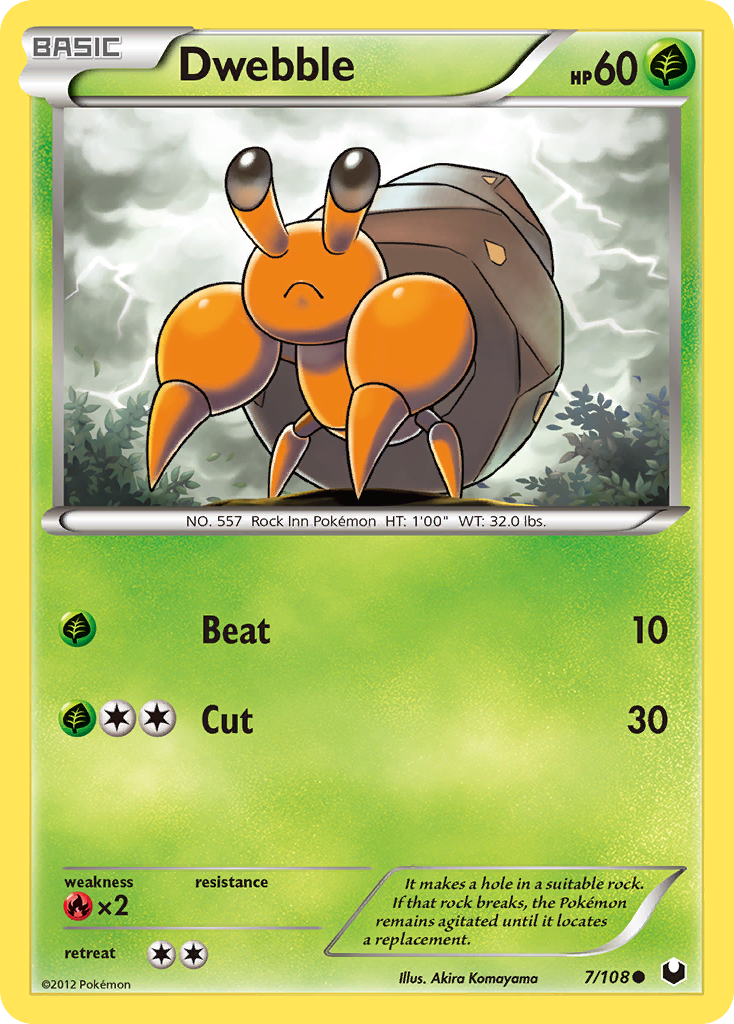 Dwebble (7/108) [Black & White: Dark Explorers] - Card Brawlers | Quebec | Canada | Yu-Gi-Oh!