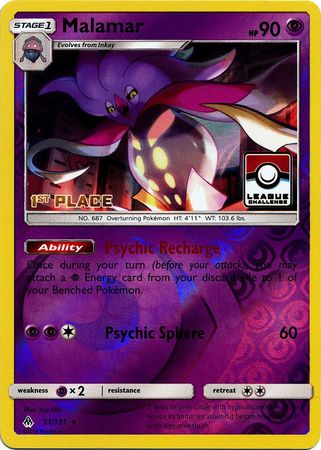 Malamar (51/131) (League Promo 1st Place) [Sun & Moon: Forbidden Light] - Card Brawlers | Quebec | Canada | Yu-Gi-Oh!