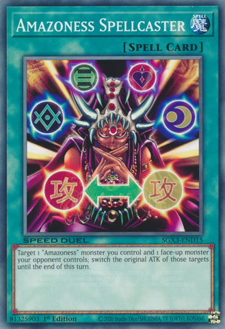 Amazoness Spellcaster [SGX3-END15] Common - Card Brawlers | Quebec | Canada | Yu-Gi-Oh!