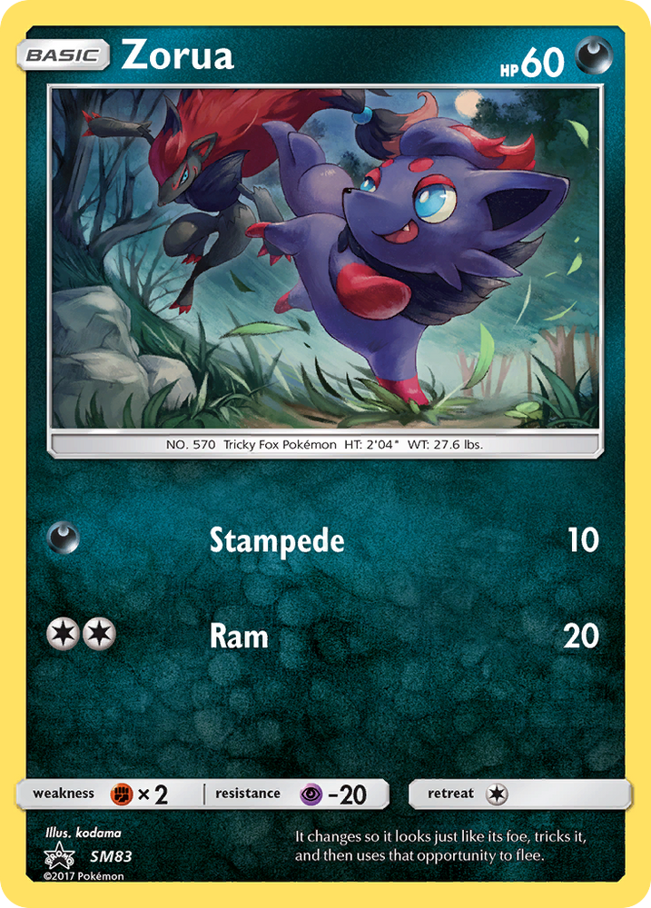 Zorua (SM83) [Sun & Moon: Black Star Promos] - Card Brawlers | Quebec | Canada | Yu-Gi-Oh!