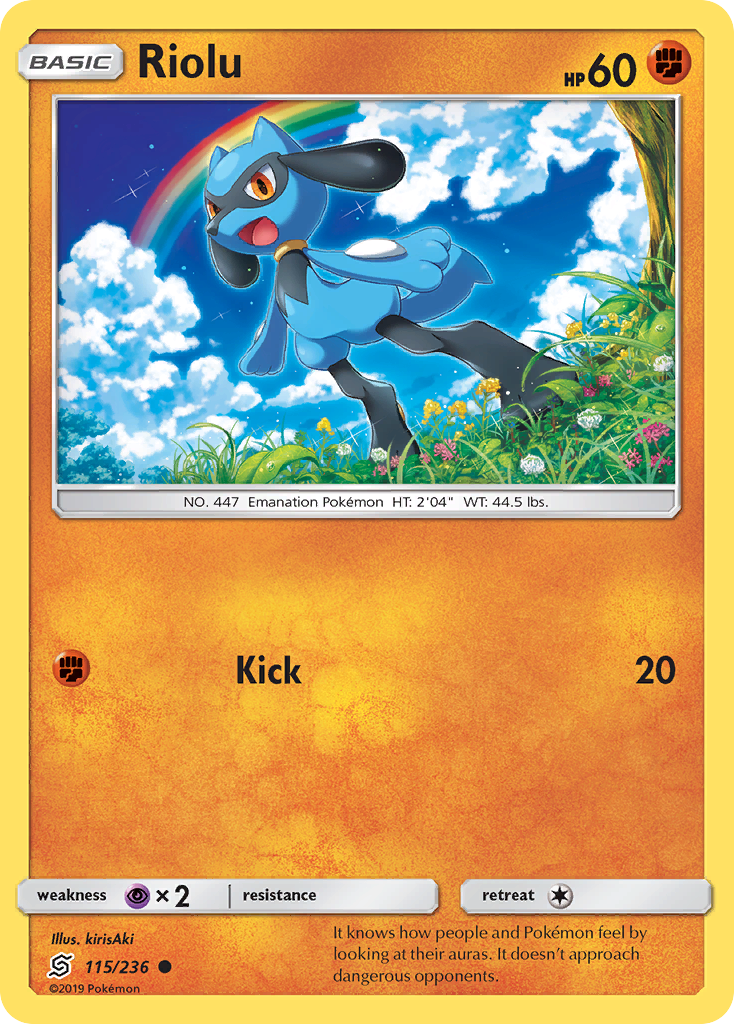 Riolu (115/236) [Sun & Moon: Unified Minds] - Card Brawlers | Quebec | Canada | Yu-Gi-Oh!