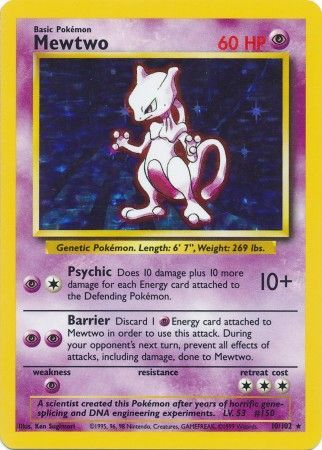 Mewtwo (10/102) [Base Set Unlimited] - Card Brawlers | Quebec | Canada | Yu-Gi-Oh!