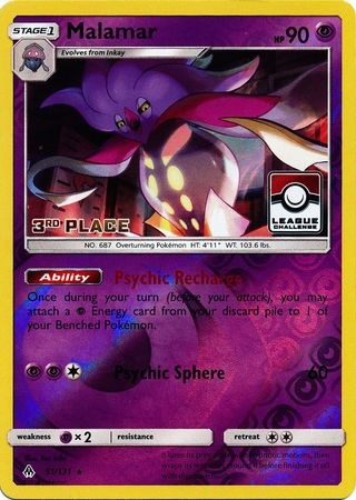 Malamar (51/131) (League Promo 3rd Place) [Sun & Moon: Forbidden Light] - Card Brawlers | Quebec | Canada | Yu-Gi-Oh!