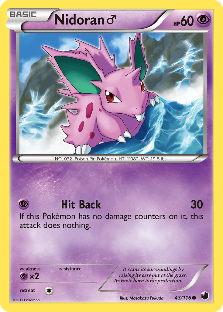 Nidoran (43/116) (Male) [Black & White: Plasma Freeze] - Card Brawlers | Quebec | Canada | Yu-Gi-Oh!