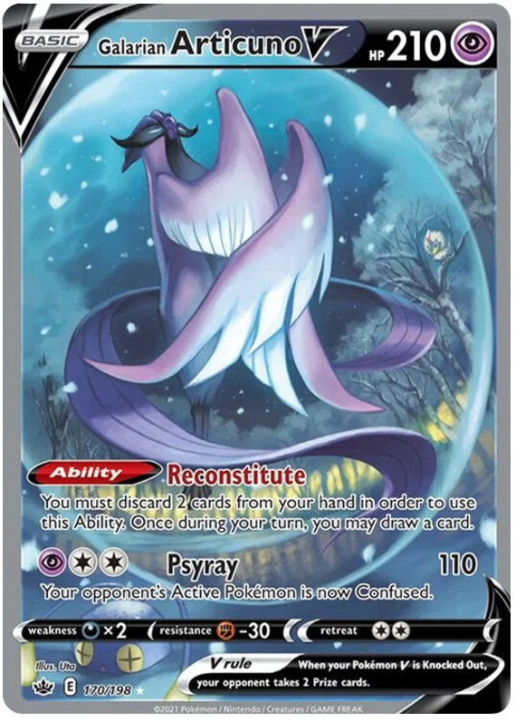 Galarian Articuno V (170/198) [Sword & Shield: Chilling Reign] - Card Brawlers | Quebec | Canada | Yu-Gi-Oh!