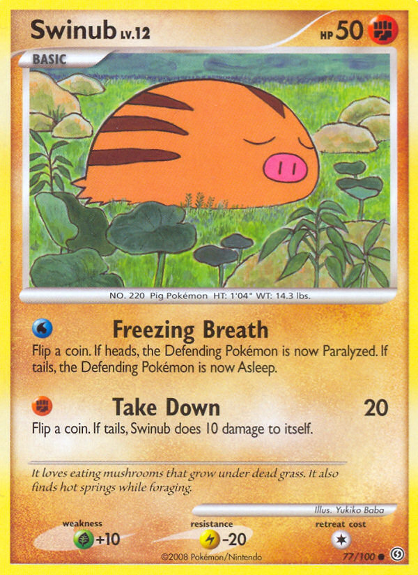 Swinub (77/100) [Diamond & Pearl: Stormfront] - Card Brawlers | Quebec | Canada | Yu-Gi-Oh!