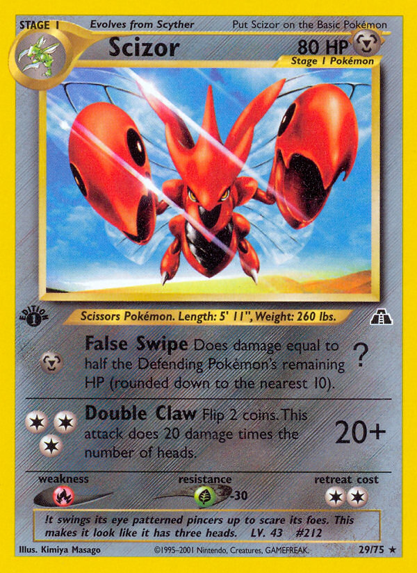 Scizor (29/75) [Neo Discovery 1st Edition] - Card Brawlers | Quebec | Canada | Yu-Gi-Oh!