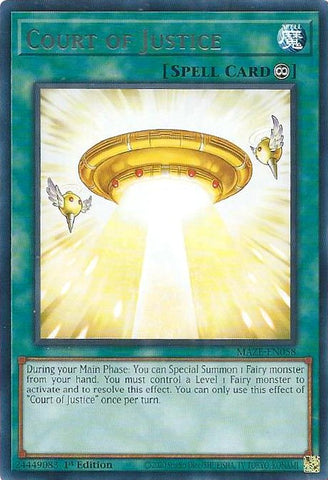 Court of Justice [MAZE-EN058] Rare - Card Brawlers | Quebec | Canada | Yu-Gi-Oh!