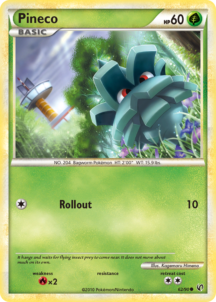 Pineco (62/90) [HeartGold & SoulSilver: Undaunted] - Card Brawlers | Quebec | Canada | Yu-Gi-Oh!