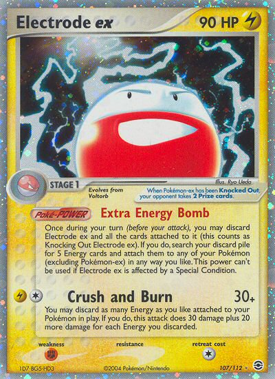 Electrode ex (107/112) [EX: FireRed & LeafGreen] - Card Brawlers | Quebec | Canada | Yu-Gi-Oh!
