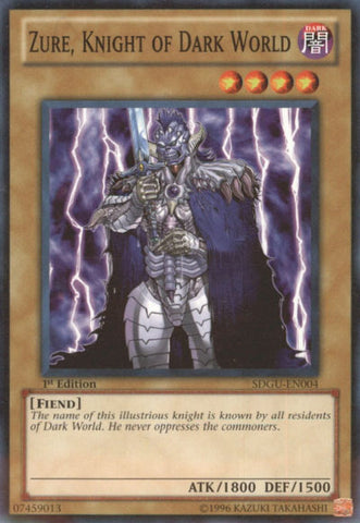 Zure, Knight of Dark World [SDGU-EN004] Common - Card Brawlers | Quebec | Canada | Yu-Gi-Oh!