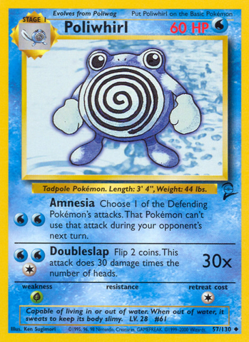 Poliwhirl (57/130) [Base Set 2] - Card Brawlers | Quebec | Canada | Yu-Gi-Oh!