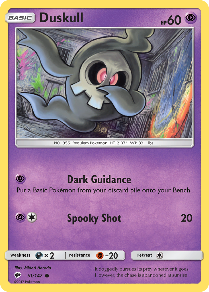 Duskull (51/147) [Sun & Moon: Burning Shadows] - Card Brawlers | Quebec | Canada | Yu-Gi-Oh!