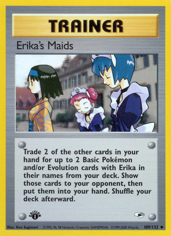 Erika's Maids (109/132) [Gym Heroes 1st Edition] - Card Brawlers | Quebec | Canada | Yu-Gi-Oh!