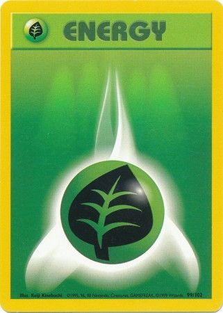 Grass Energy (99/102) [Base Set Unlimited] - Card Brawlers | Quebec | Canada | Yu-Gi-Oh!