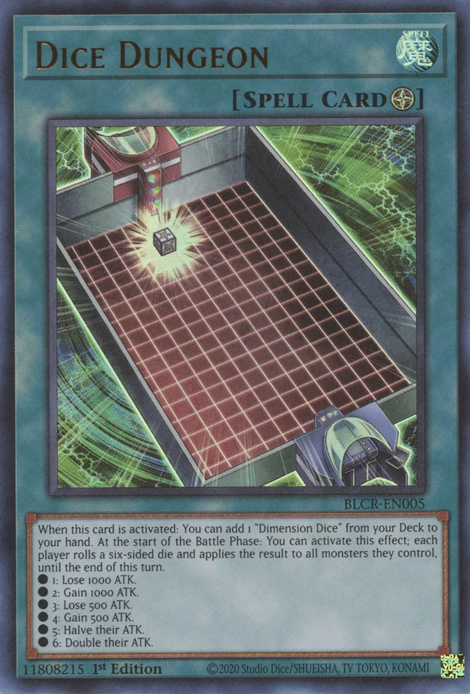 Dice Dungeon [BLCR-EN005] Ultra Rare - Card Brawlers | Quebec | Canada | Yu-Gi-Oh!