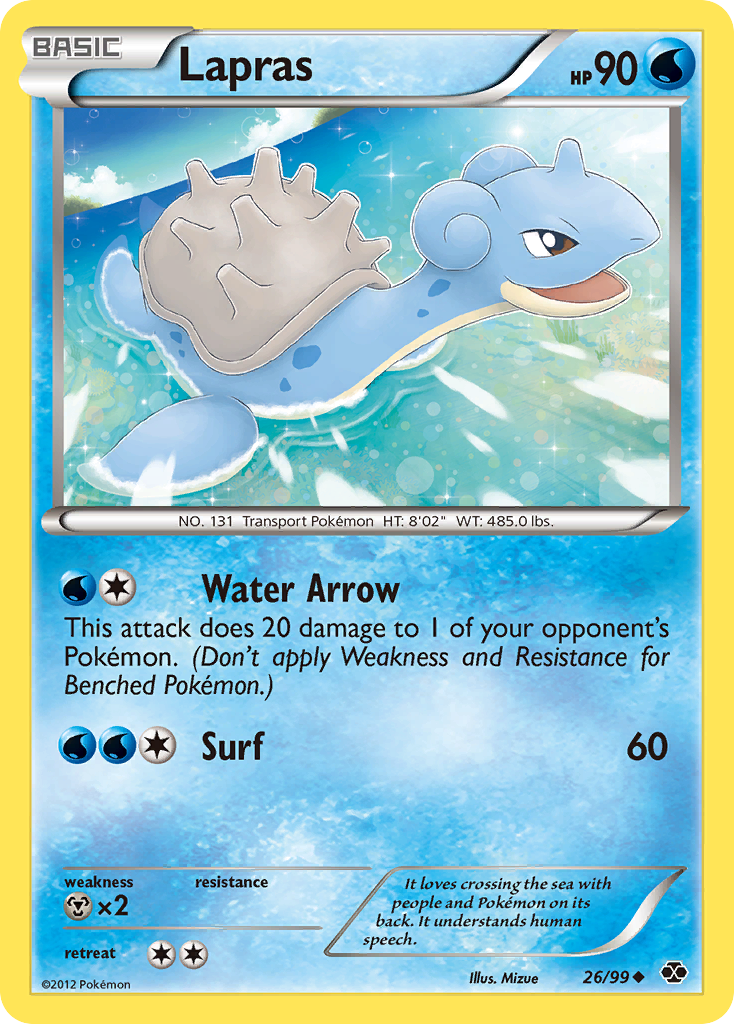 Lapras (26/99) [Black & White: Next Destinies] - Card Brawlers | Quebec | Canada | Yu-Gi-Oh!