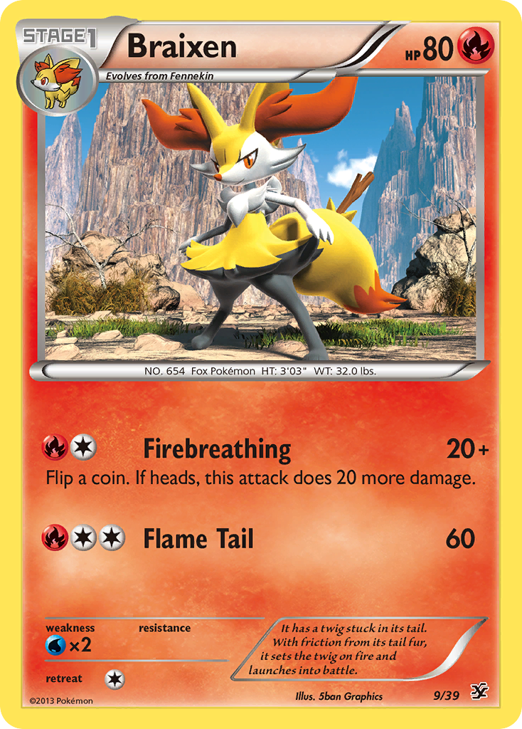 Braixen (9/39) [XY: Kalos Starter Set] - Card Brawlers | Quebec | Canada | Yu-Gi-Oh!