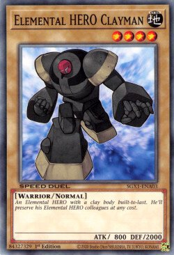 Elemental HERO Clayman [SGX1-ENA03] Common - Card Brawlers | Quebec | Canada | Yu-Gi-Oh!