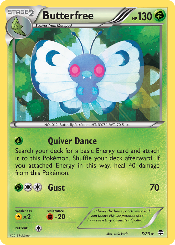 Butterfree (5/83) [XY: Generations] - Card Brawlers | Quebec | Canada | Yu-Gi-Oh!