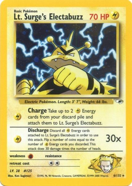 Lt. Surge's Electabuzz (6/132) [Gym Heroes Unlimited] - Card Brawlers | Quebec | Canada | Yu-Gi-Oh!