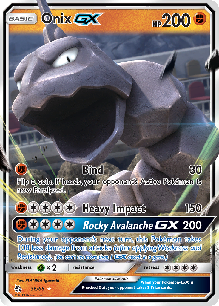 Onix GX (36/68) [Sun & Moon: Hidden Fates] - Card Brawlers | Quebec | Canada | Yu-Gi-Oh!