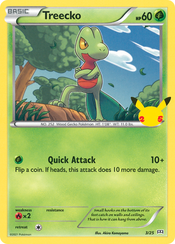 Treecko (3/25) [McDonald's 25th Anniversary] - Card Brawlers | Quebec | Canada | Yu-Gi-Oh!