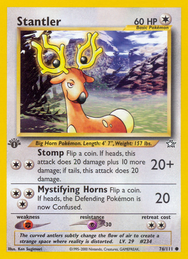 Stantler (76/111) [Neo Genesis 1st Edition] - Card Brawlers | Quebec | Canada | Yu-Gi-Oh!