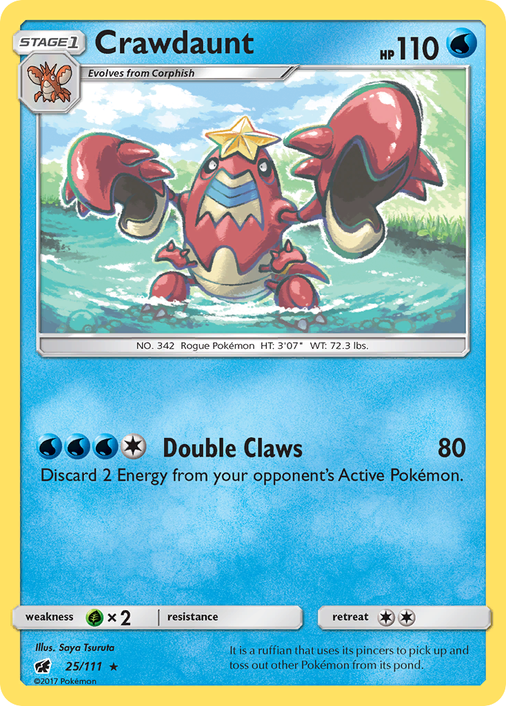 Crawdaunt (25/111) [Sun & Moon: Crimson Invasion] - Card Brawlers | Quebec | Canada | Yu-Gi-Oh!