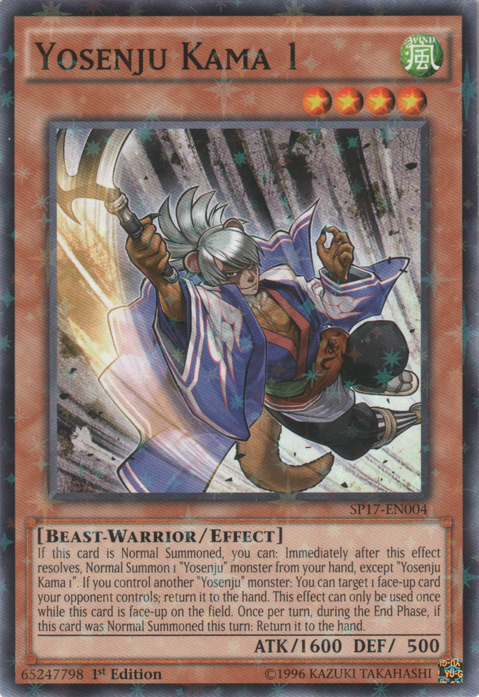 Yosenju Kama 1 [SP17-EN004] Starfoil Rare - Card Brawlers | Quebec | Canada | Yu-Gi-Oh!