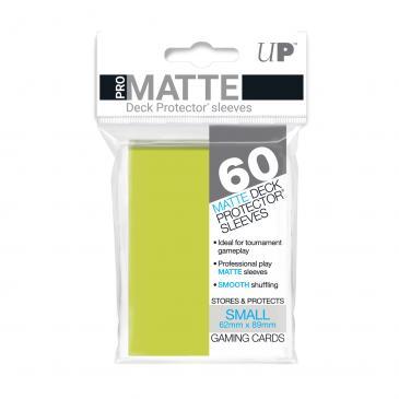 60ct Pro-Matte Bright Yellow Small Deck Protectors - Card Brawlers | Quebec | Canada | Yu-Gi-Oh!